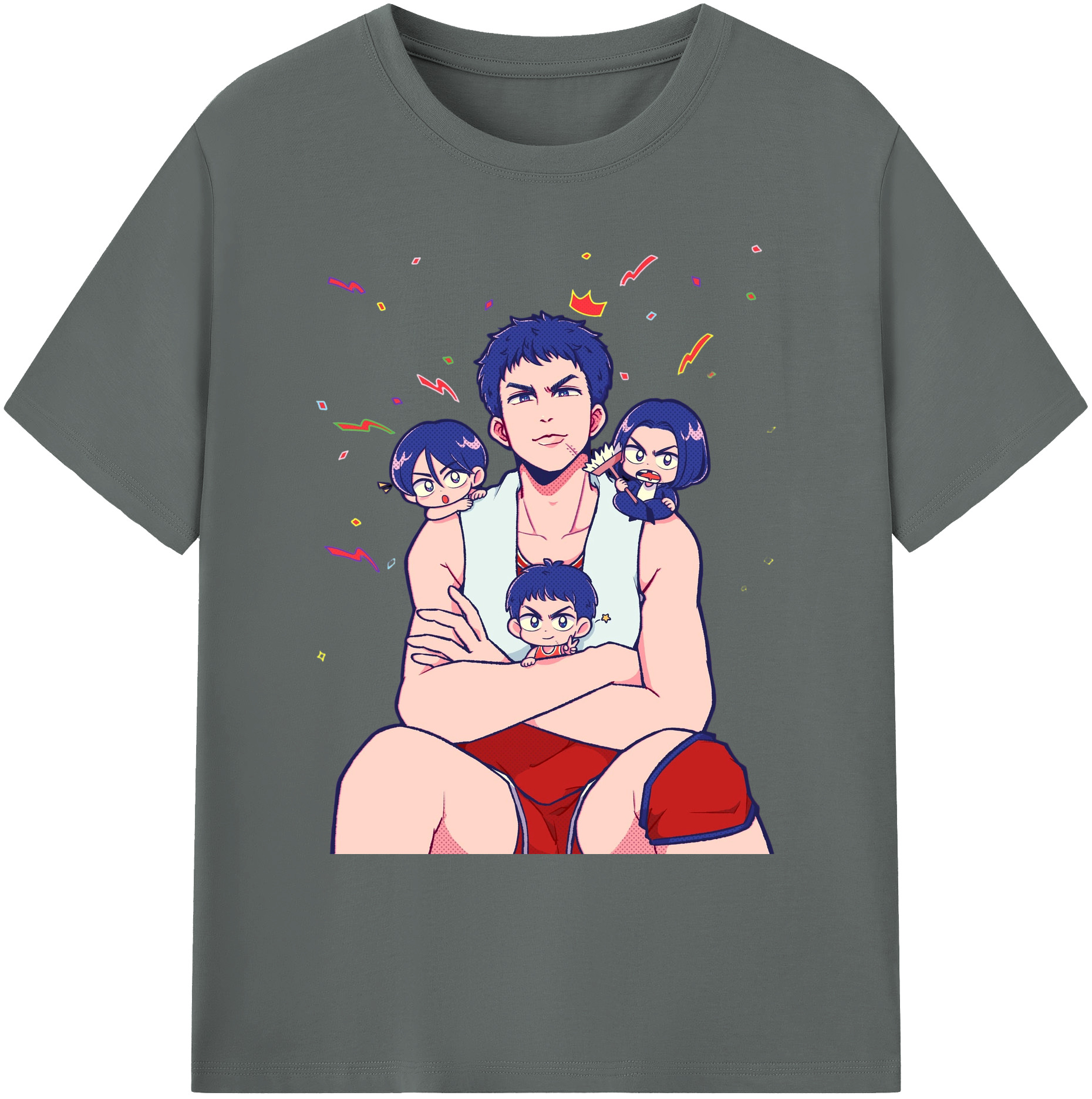（画像用） SLAM DUNK／スラムダンク 綿100％ メンズ半袖Tシャツ｜肌触りやわらか＆通気性
